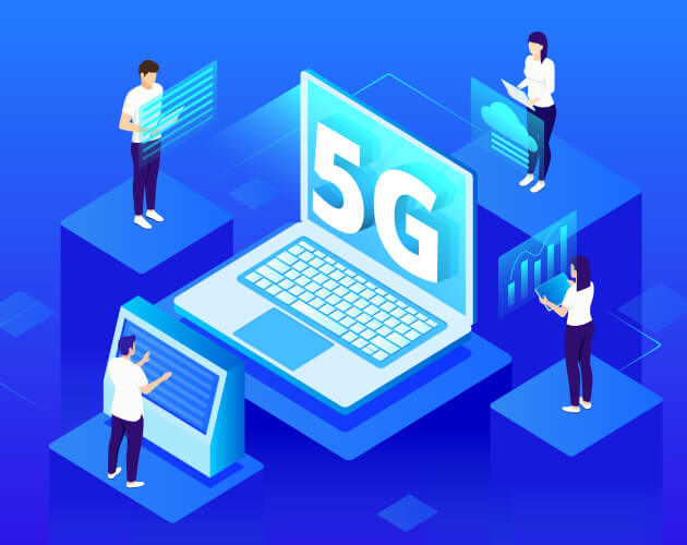 Modern 5G Concept Illustration Design
